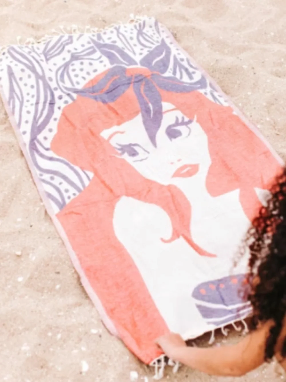 NWT RARE Sand Cloud Ariel The Little Mermaid Towel